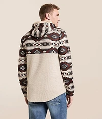 Southwestern Print Hooded Sweatshirt