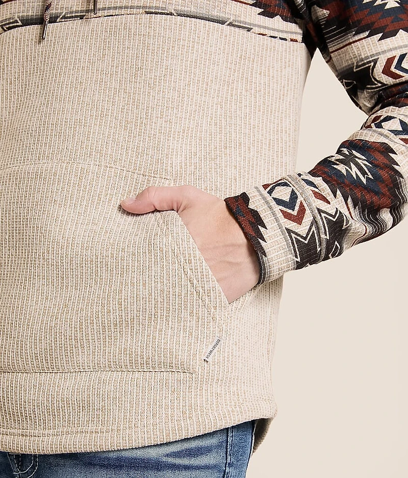 Southwestern Print Hooded Sweatshirt