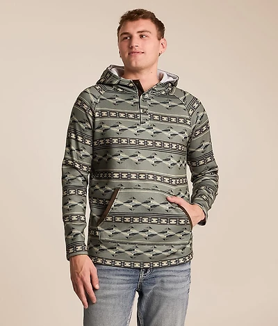 Quarter Snap Hooded Sweatshirt