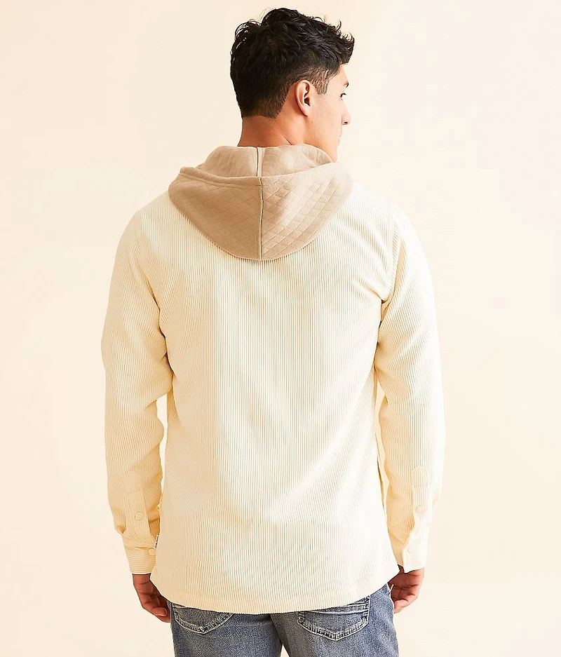 Athletic Hooded Corduroy Shirt