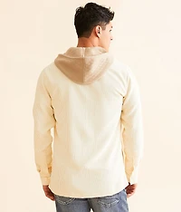 Athletic Hooded Corduroy Shirt