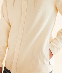 Athletic Hooded Corduroy Shirt