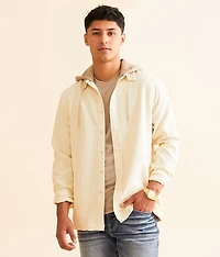 Athletic Hooded Corduroy Shirt
