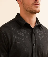 Athletic Southwestern Polar Fleece Shirt
