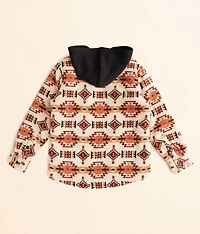 Boys - Southwestern Fleece Hooded Shacket
