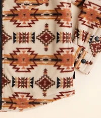 Boys - Southwestern Fleece Hooded Shacket