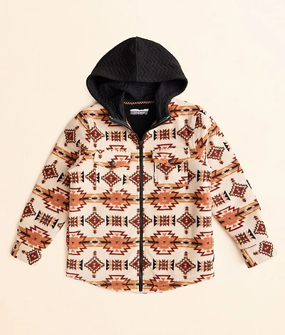 Boys - Southwestern Fleece Hooded Shacket