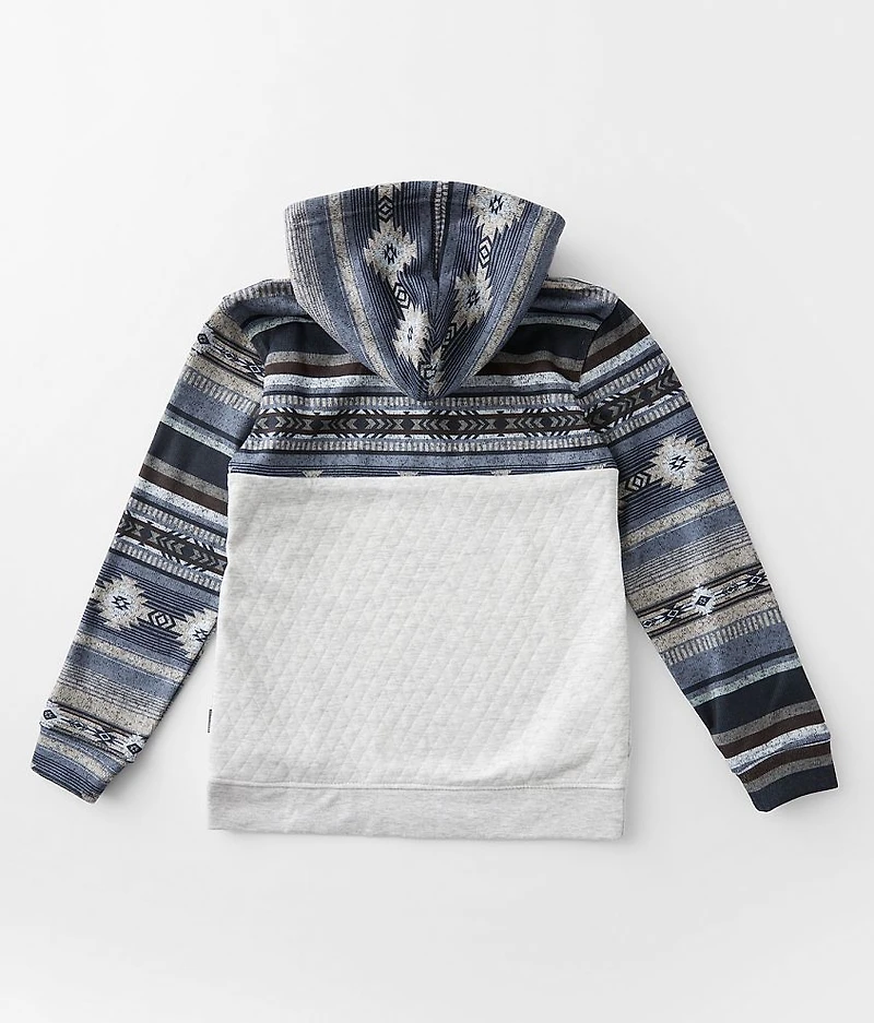 Boys - Quilted Henley Hoodie