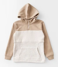 Boys - Quilted Color Block Hoodie