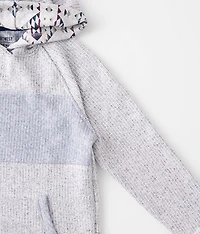 Boys - Striped Cozy Hooded Sweatshirt