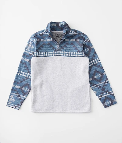 Boys - Color Block Quarter Zip Pullover