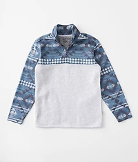 Boys - Color Block Quarter Zip Pullover