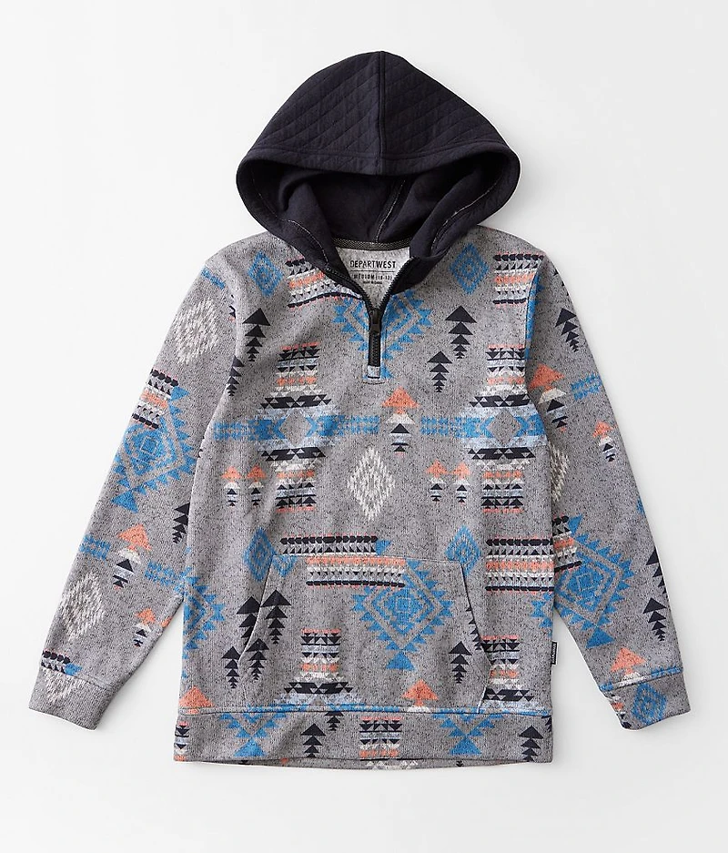 Boys - Quarter Zip Hooded Sweatshirt