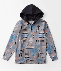 Boys - Quarter Zip Hooded Sweatshirt