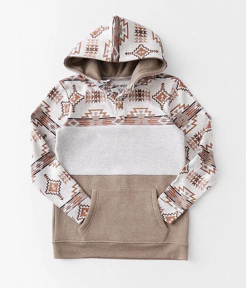 Boys - Southwestern Henley Hoodie