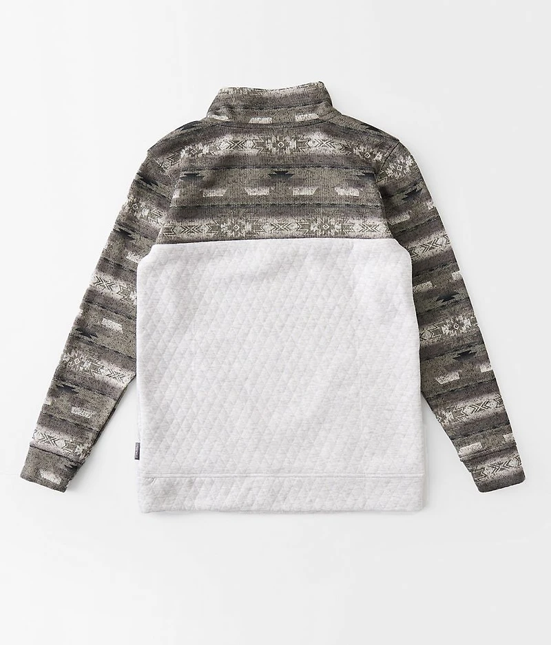 Boys - Western Quilted Quarter Snap Pullover