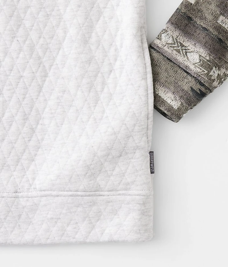 Boys - Western Quilted Quarter Snap Pullover