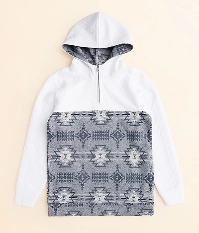 Boys - Southwestern Quarter Zip Hooded Sweatshirt
