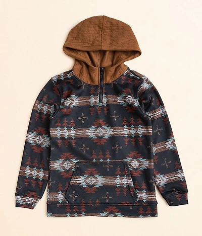Boys - Southwestern Quarter Zip Hooded Sweatshirt