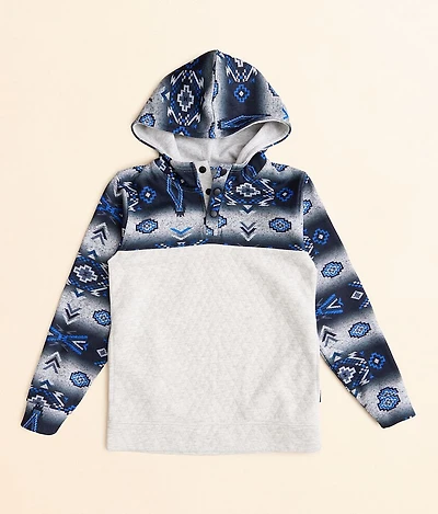 Boys - Southwestern Henley Hooded Sweatshirt