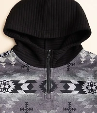 Boys - Southwestern Quarter Zip Hoodie