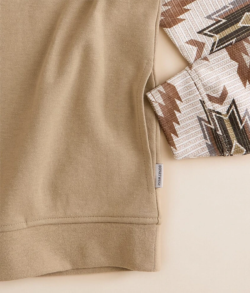 Boys - Cozy Color Block Quarter Snap Pullover