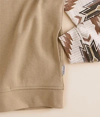 Boys - Cozy Color Block Quarter Snap Pullover