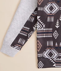 Boys - Quilted Southwestern Hooded Sweatshirt