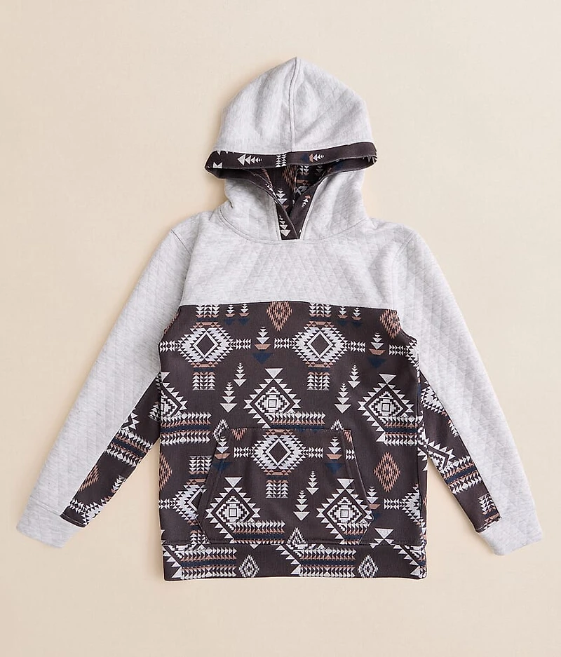 Boys - Quilted Southwestern Hooded Sweatshirt