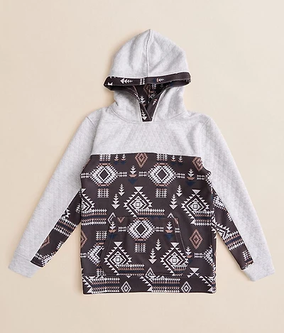 Boys - Quilted Southwestern Hooded Sweatshirt