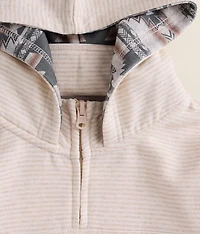 Boys - Quarter Zip Hooded Sweatshirt