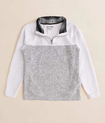 Boys - Marled Quarter Zip Pullover