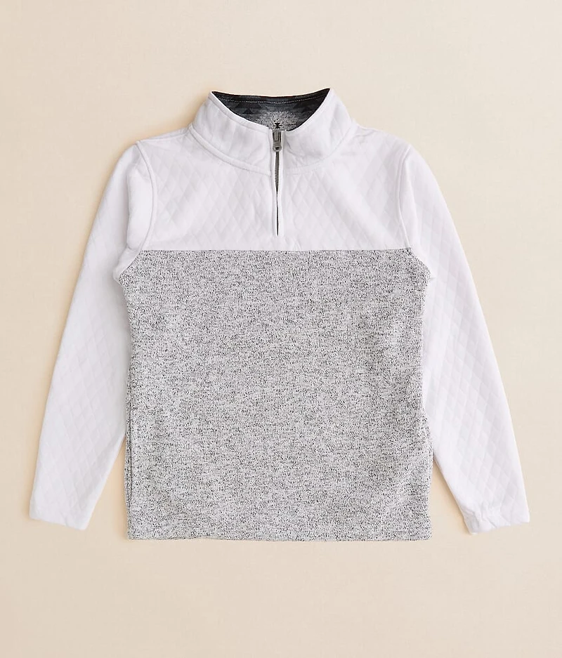 Boys - Marled Quarter Zip Pullover