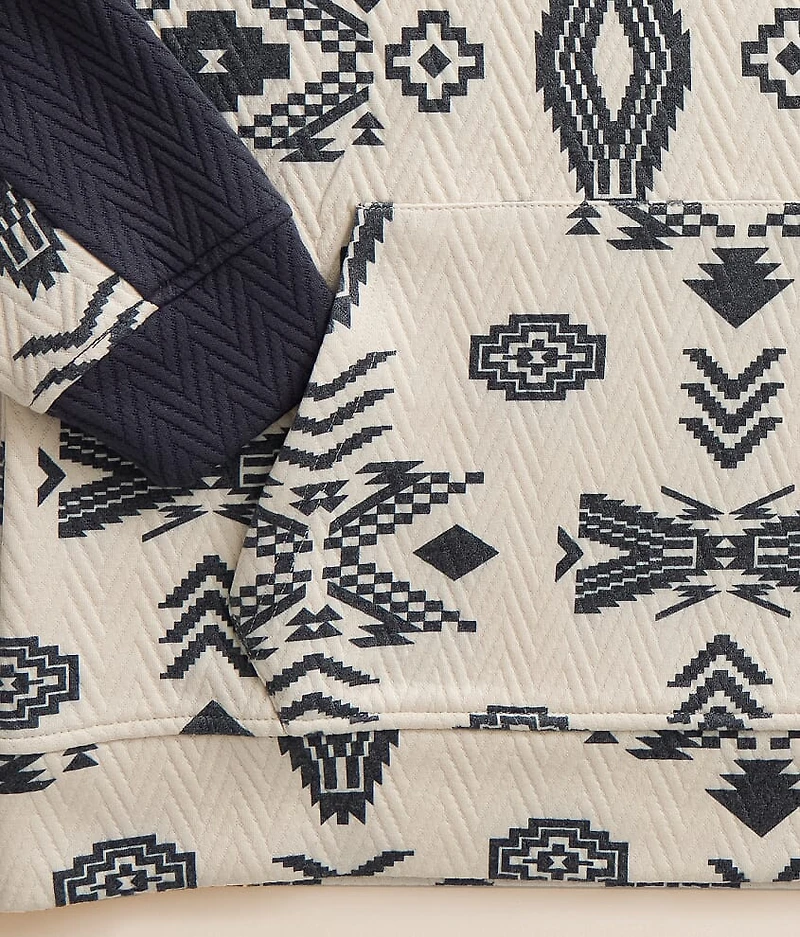 Boys - Pieced Southwestern Print Hoodie