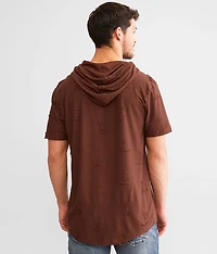 Long Body Hooded T-Shirt