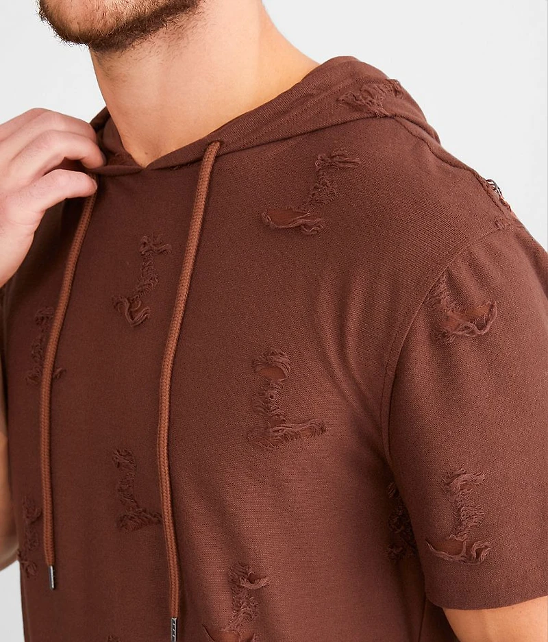 Long Body Hooded T-Shirt