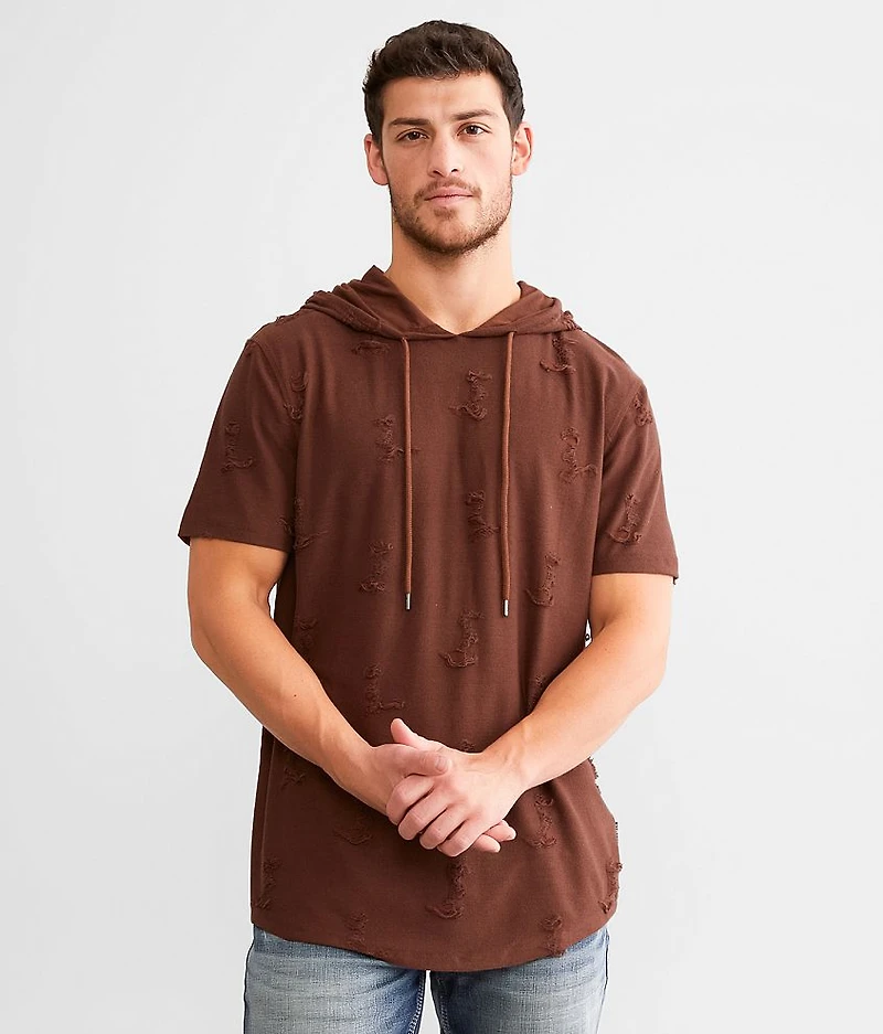 Long Body Hooded T-Shirt