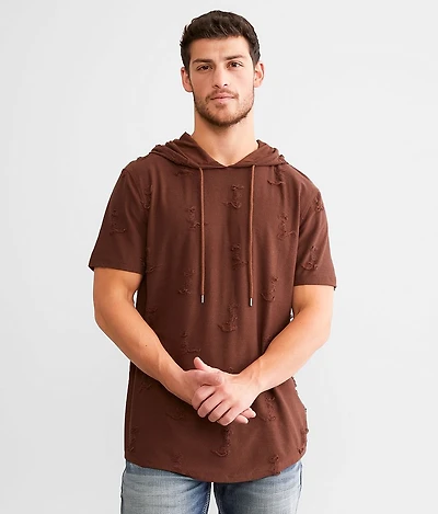 Long Body Hooded T-Shirt