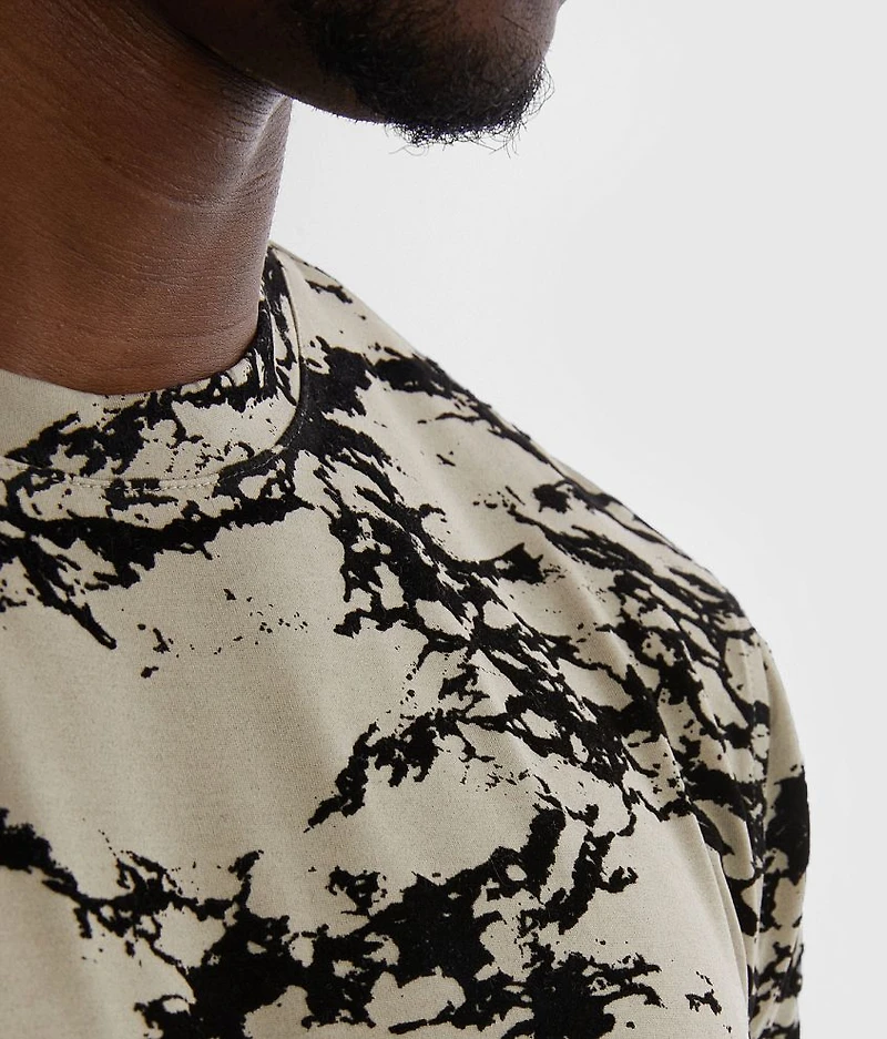 Marble Flocked T-Shirt