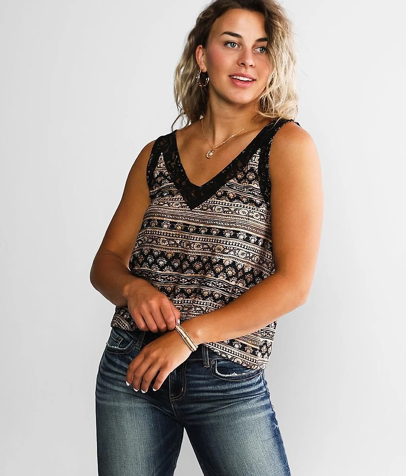 Metallic Striped Tank Top