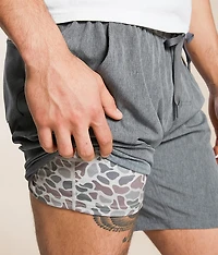 Grizzly Camo Athletic Performance Stretch Short