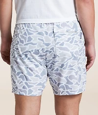 White Camo Athletic Stretch Short
