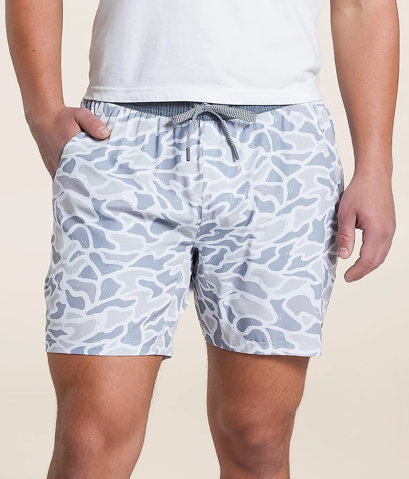 White Camo Athletic Stretch Short