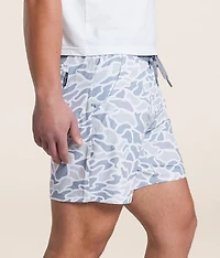 White Camo Athletic Stretch Short