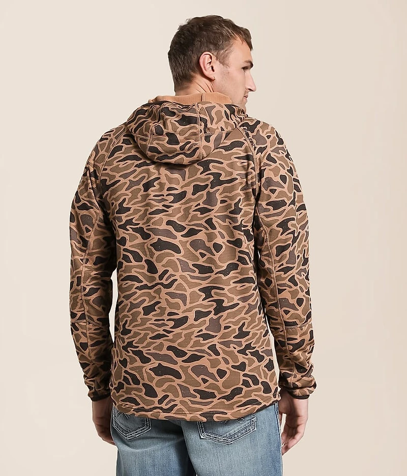 Blaze Tech Quarter Zip Camo Hoodie