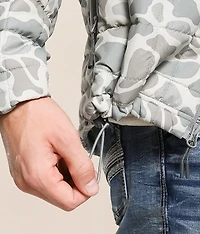 Performance Camo Puffer Hooded Jacket