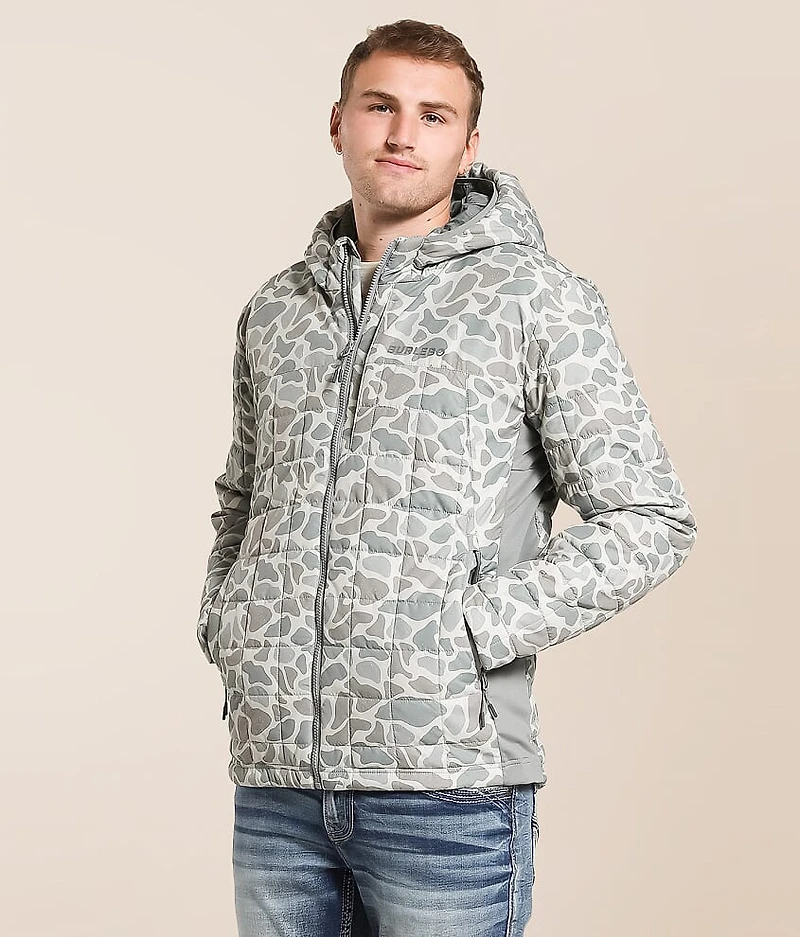 Performance Camo Puffer Hooded Jacket
