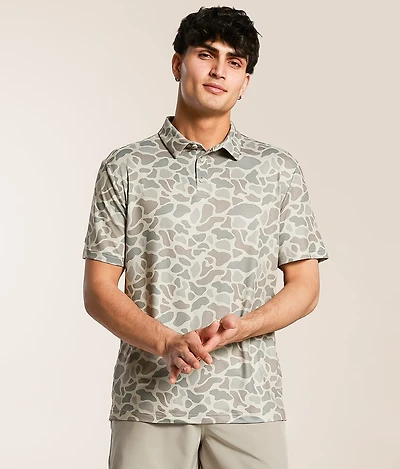 Classic Deer Camo Performance Polo