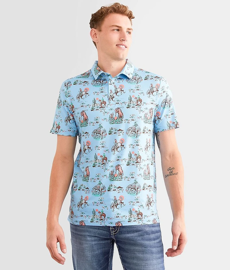 Cowboy Up Performance Polo