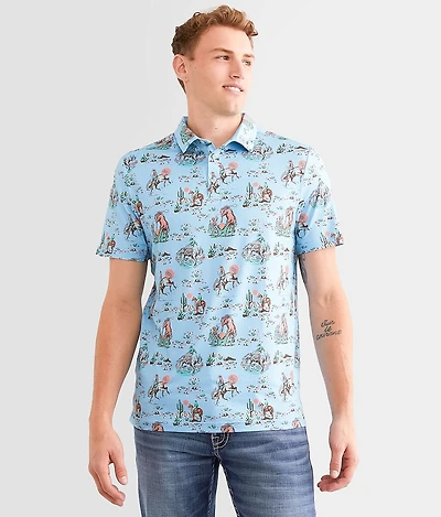 Cowboy Up Performance Polo